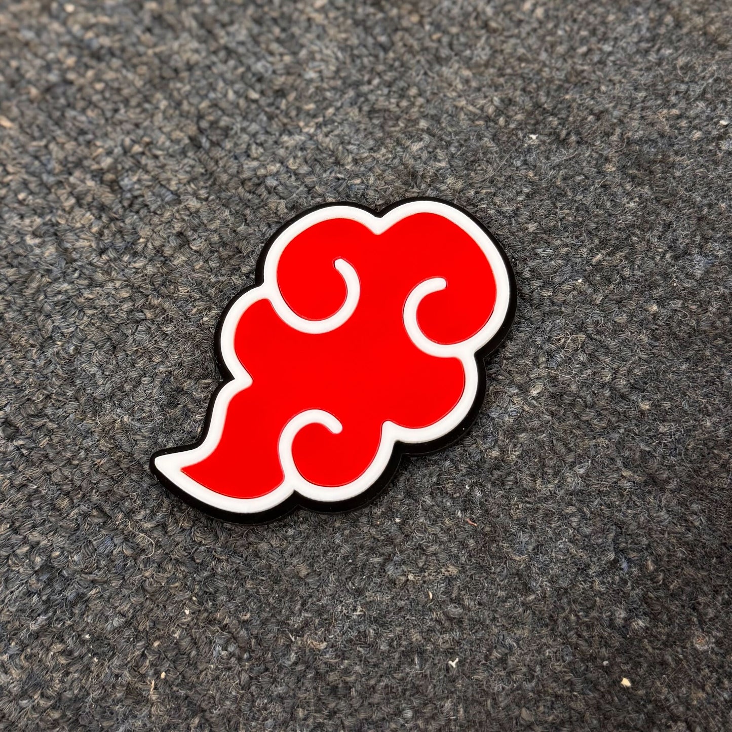 Akatsuki Cloud Inspired Triple Layer Icon Badge