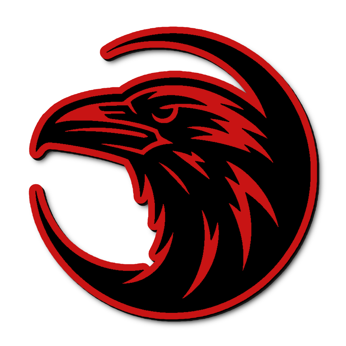Custom Moon Raven Badge