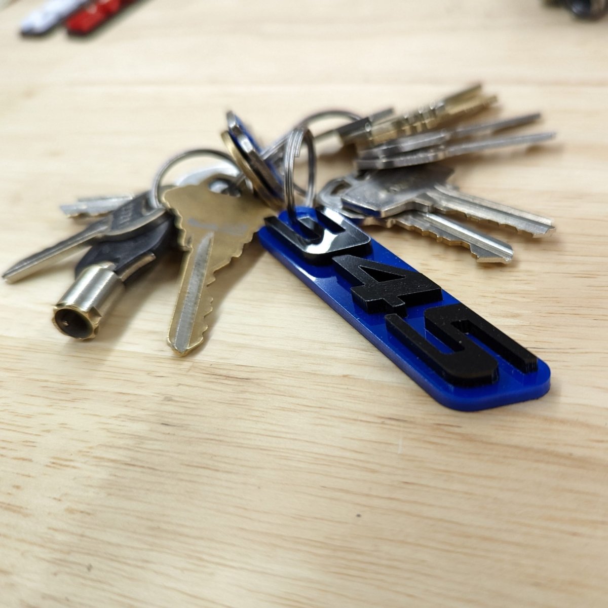 345 Keychain - Choose Your Colors - Atomic Car Concepts