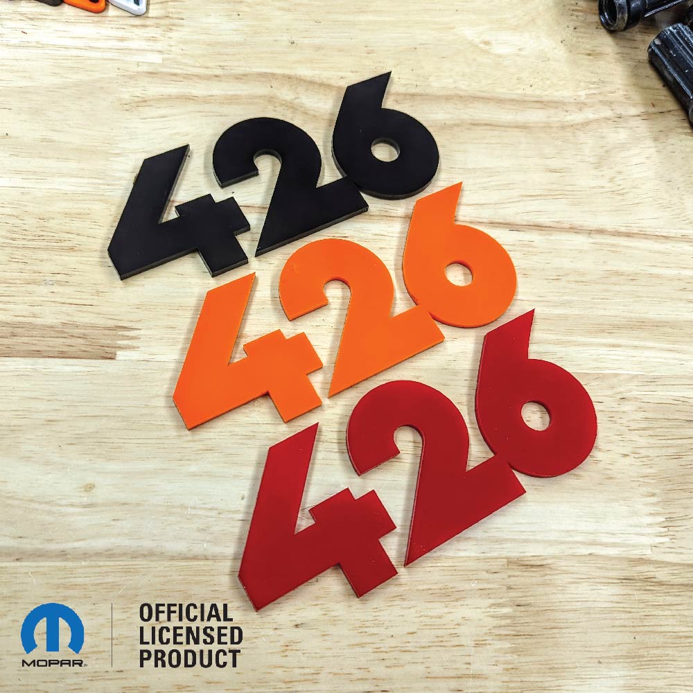 426 Badge - Crate Logo Style - Choose Your Colors - Atomic Car Concepts