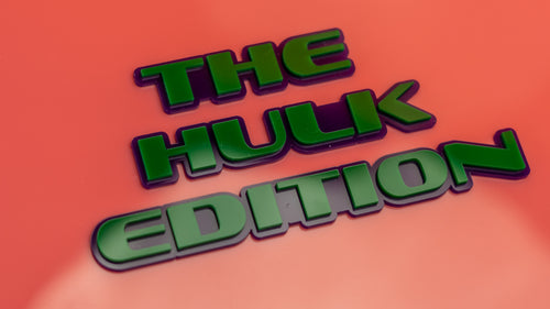 Insignia de texto personalizada - Escriba la suya propia - Fuente OEM - Doble capa