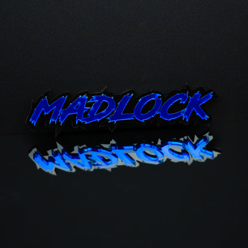 Custom Text Badge - Type Your Own - Lightning Font Double Layer - Atomic Car Concepts-Madlock