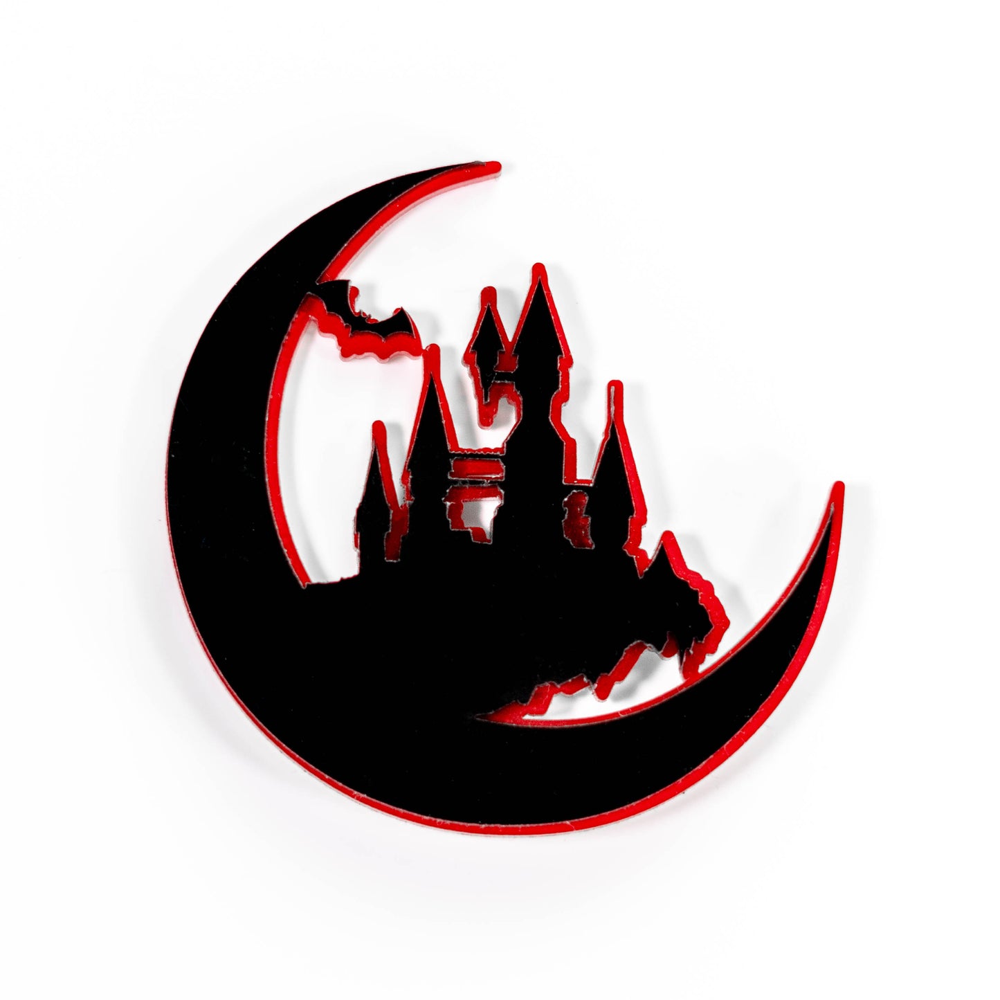 Castlevania inspiriertes Silhouette-Icon-Abzeichen