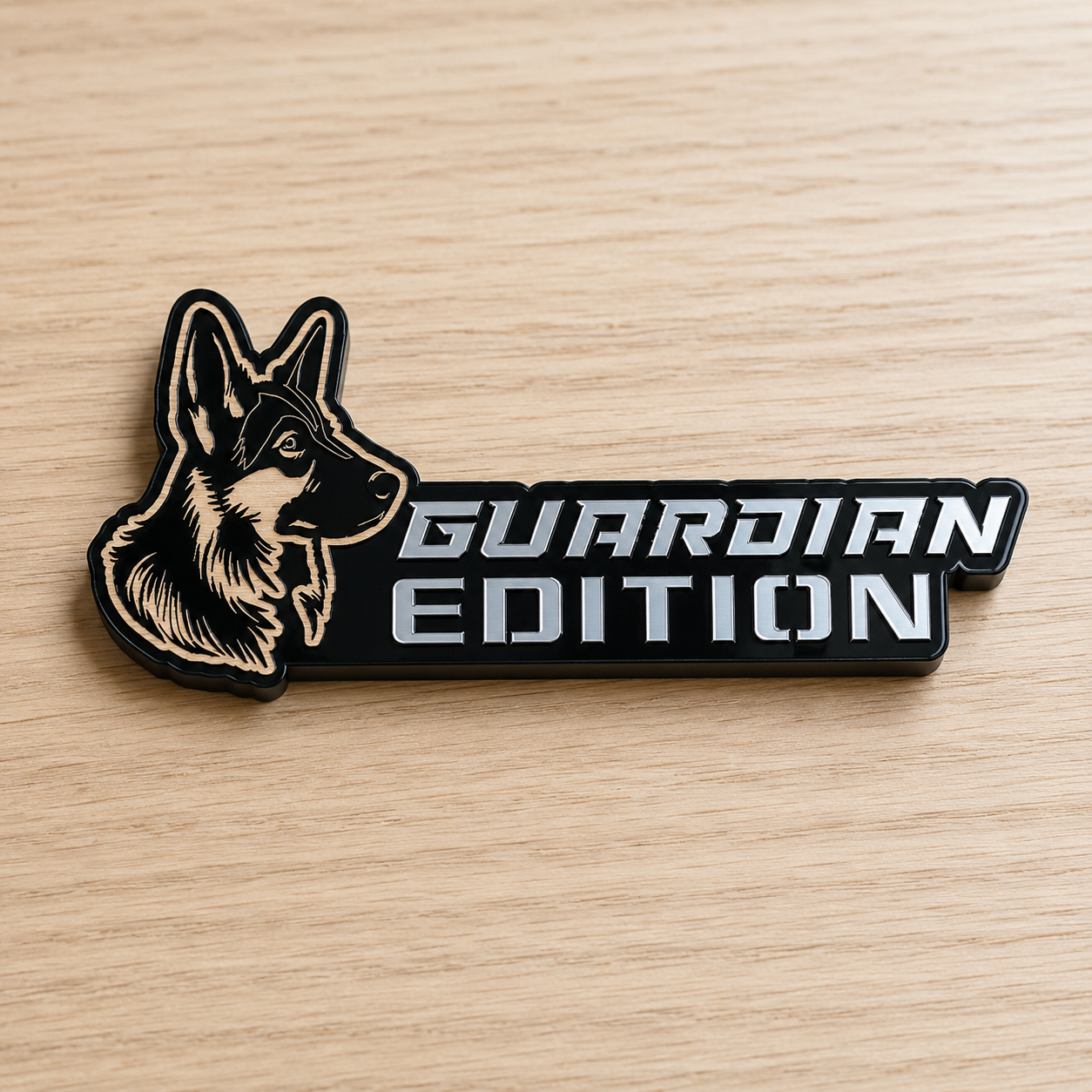 Badge de voiture édition chien personnalisé