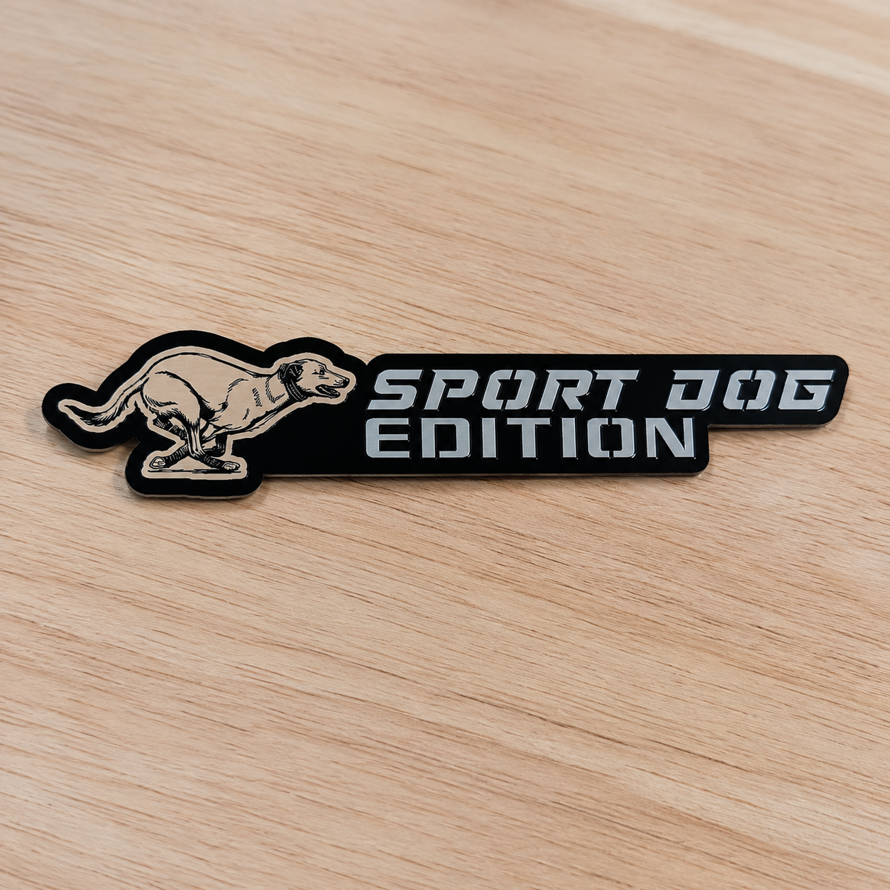 Badge de voiture édition chien personnalisé