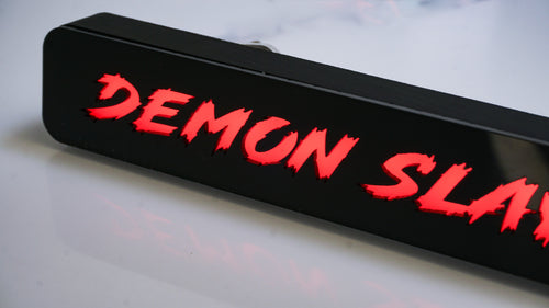 Insignia de rejilla LED personalizada - Fuente de bloque - 1,12