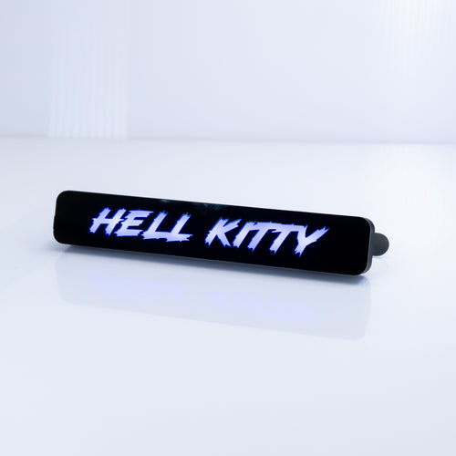 Insignia de rejilla LED personalizada - Fuente de bloque - 1,12