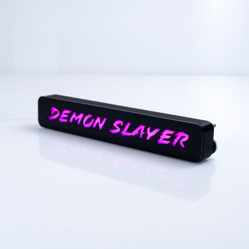 Insignia de rejilla LED personalizada - Fuente de bloque - 1,12