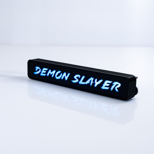 Insignia de rejilla LED personalizada - Fuente de bloque - 1,12
