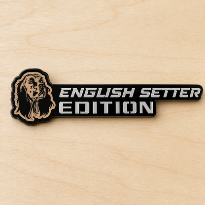 Badge de voiture édition chien personnalisé