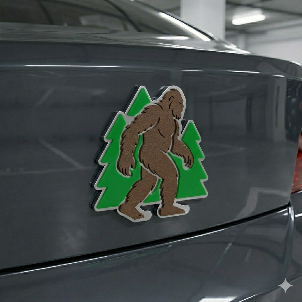 Big Foot Car Badge