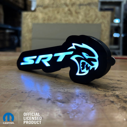 Insignia iluminada por LED SRT® - Blanco o RGB - Montaje en rejilla o cuerpo - Producto con licencia oficial