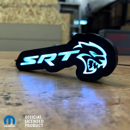 Insignia iluminada por LED SRT® - Blanco o RGB - Montaje en rejilla o cuerpo - Producto con licencia oficial