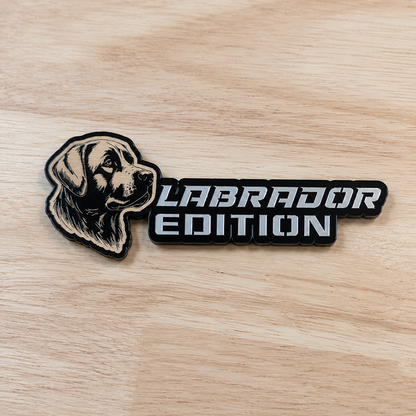 Badge de voiture édition chien personnalisé