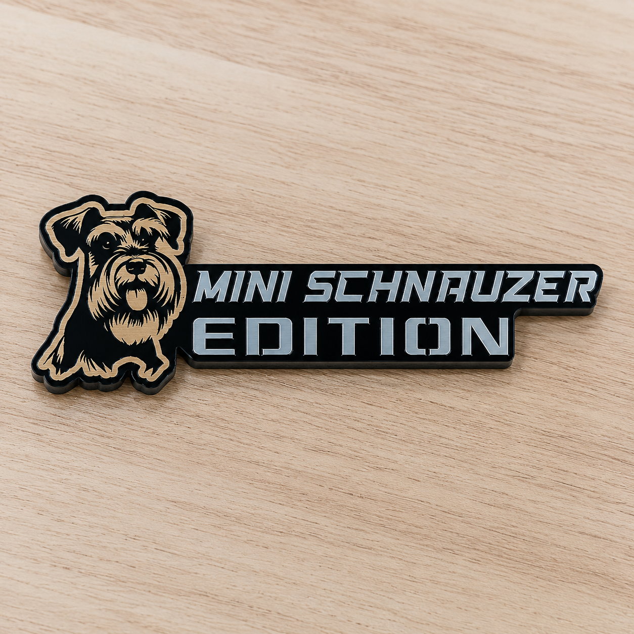 Badge de voiture édition chien personnalisé