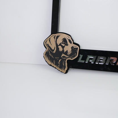 Custom Dog Edition Car License Plate Frame