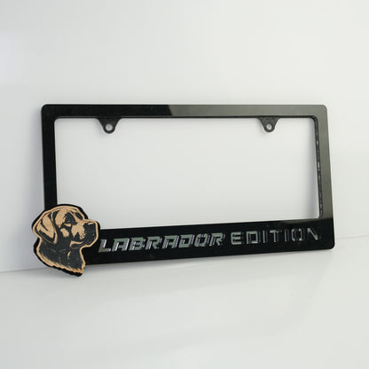 Custom Dog Edition Car License Plate Frame