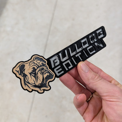 Bulldog Edition Car Badge