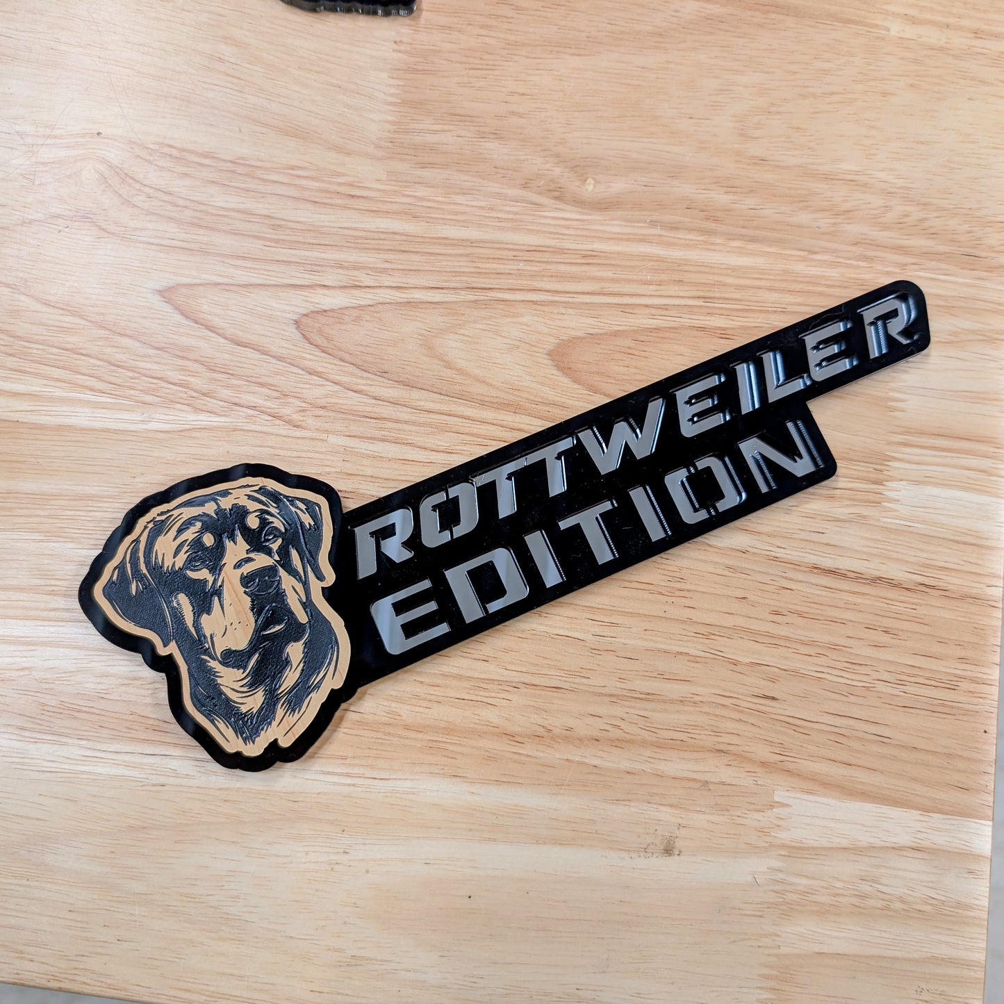 Custom Dog Edition Car Badge