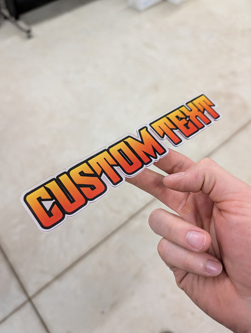 Emblème de voiture entièrement personnalisé - Design empilé - Concevez le vôtre - Montage personnalisé