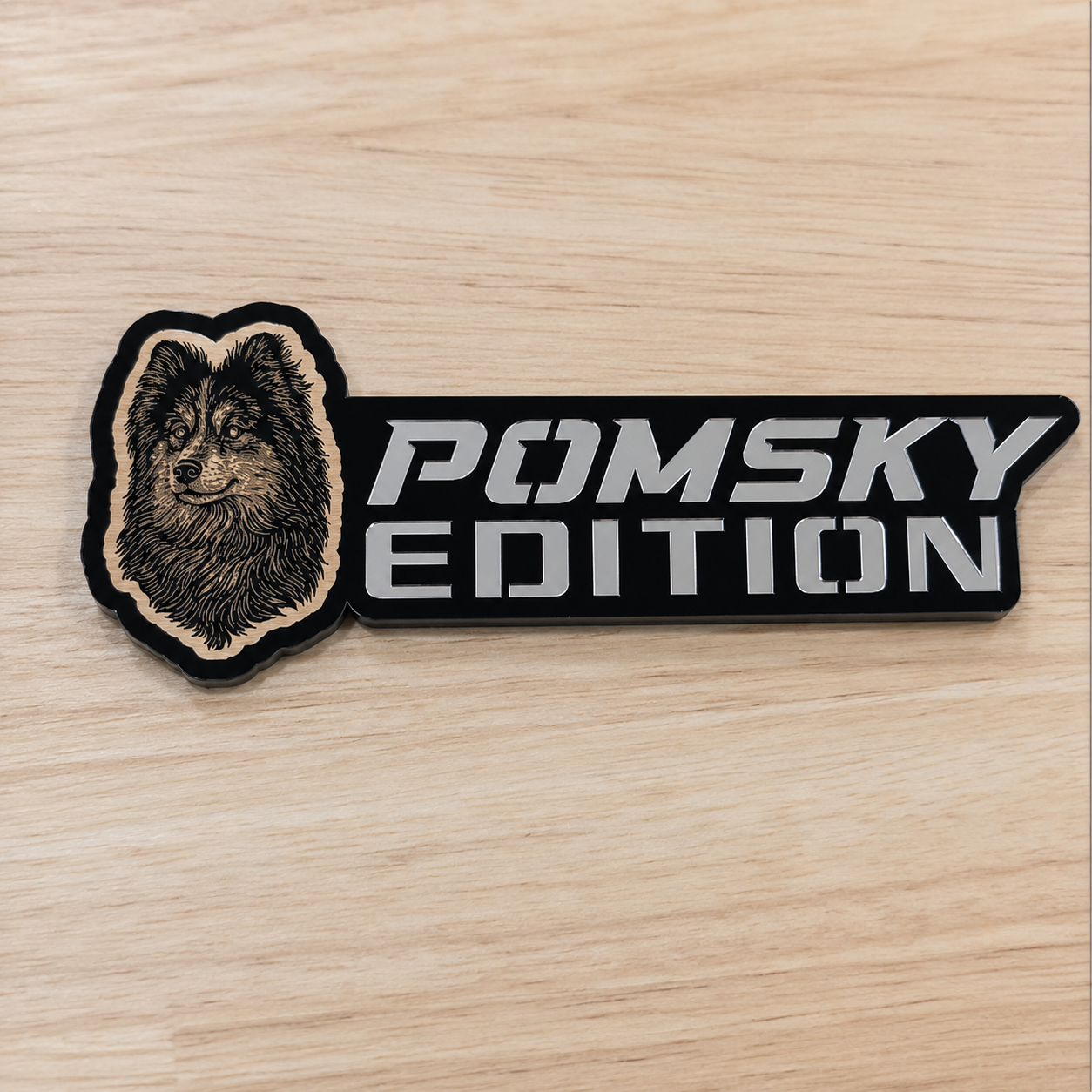 Badge de voiture édition chien personnalisé