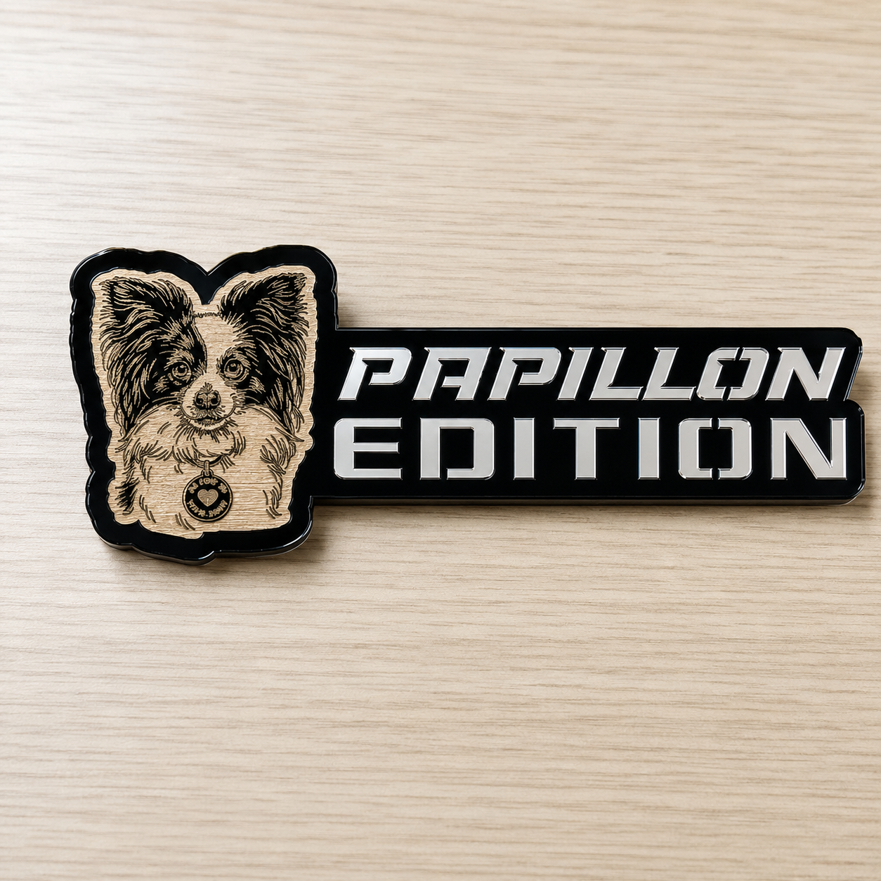 Badge de voiture édition chien personnalisé