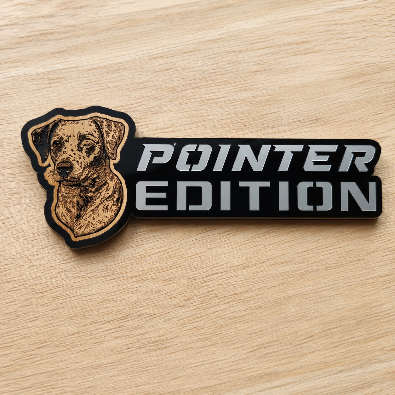 Badge de voiture édition chien personnalisé