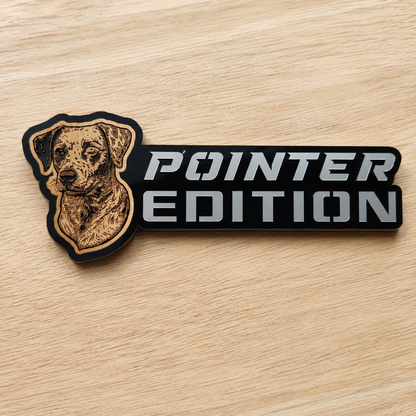 Badge de voiture édition chien personnalisé