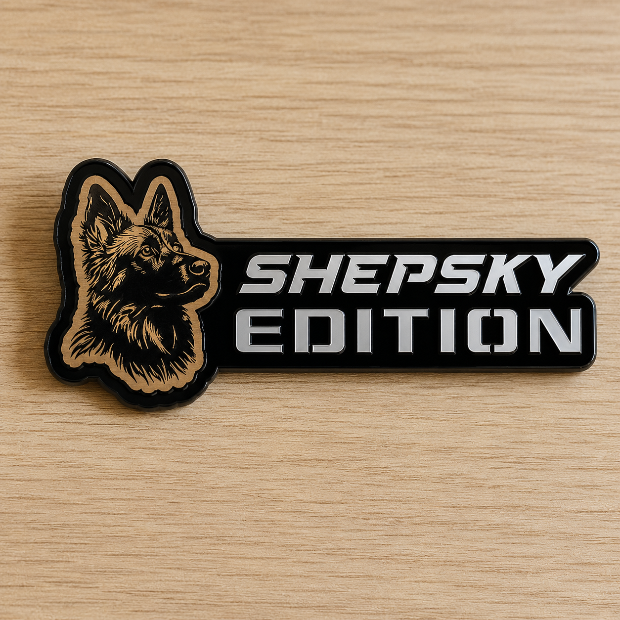 Badge de voiture édition chien personnalisé