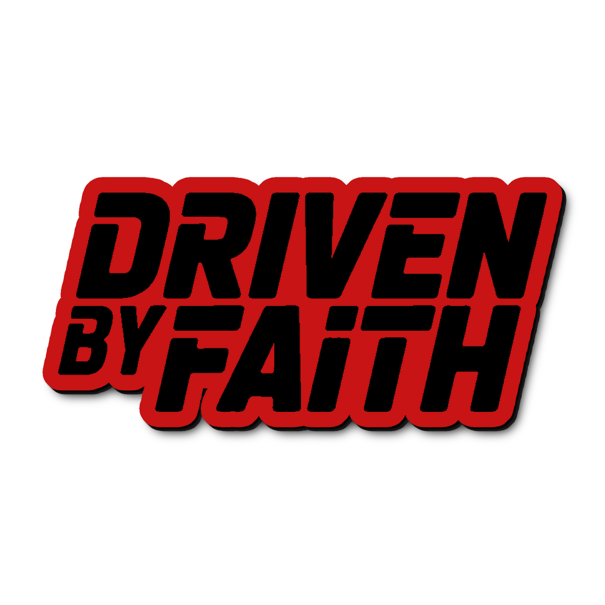 Custom Driven By Faith Badge