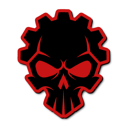 Custom Gear Skull Badge