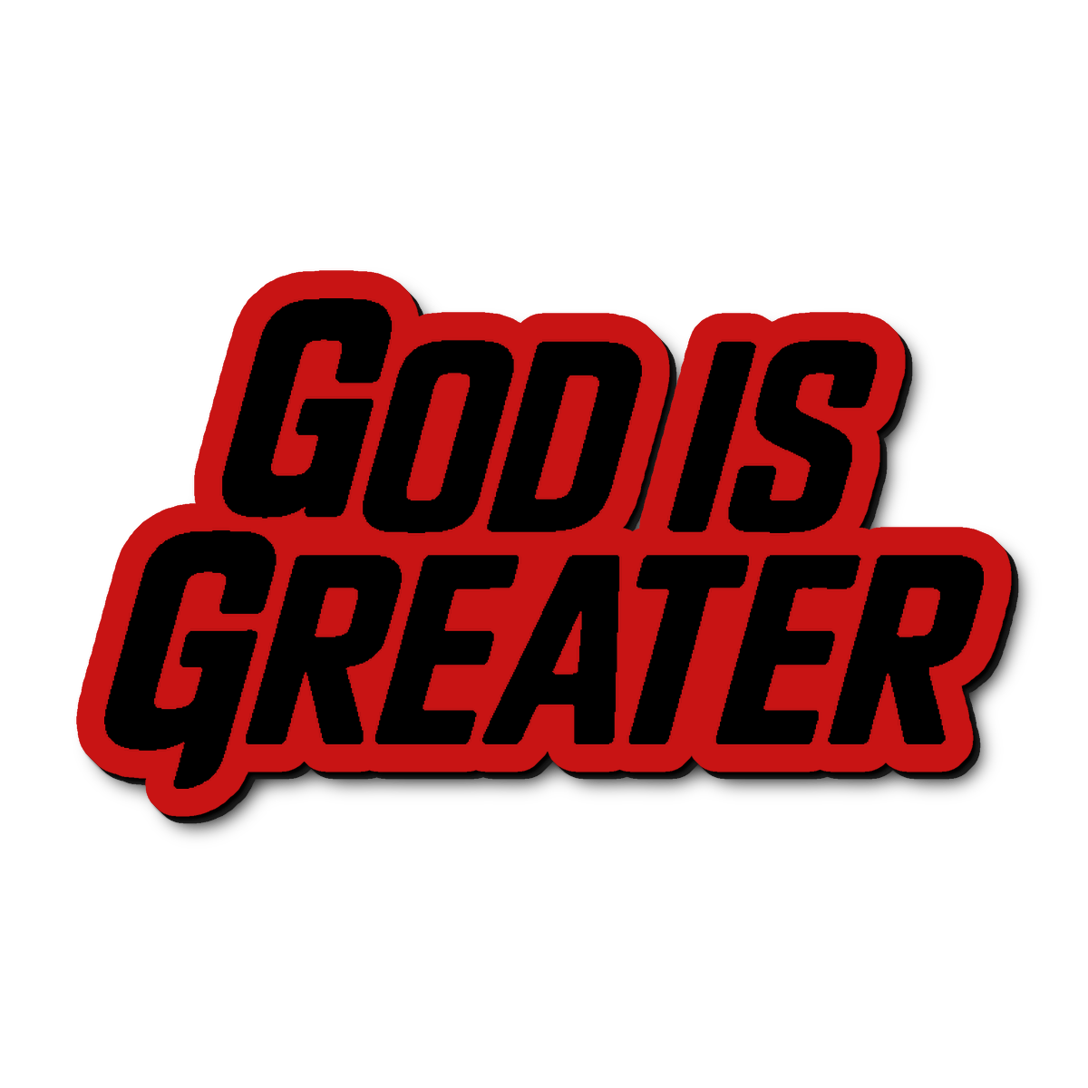 Custom God Is Greater Badge