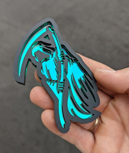 Grim Reaper Icon Badge - Tape Mount - Atomic Car Concepts