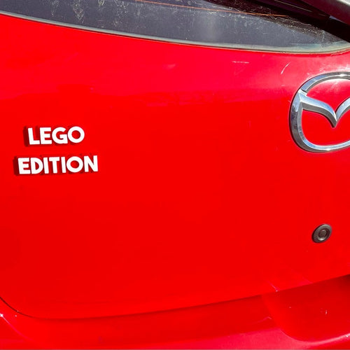 Insignia de texto personalizada – Escriba la suya propia – Fuente de bloque - Doble capa