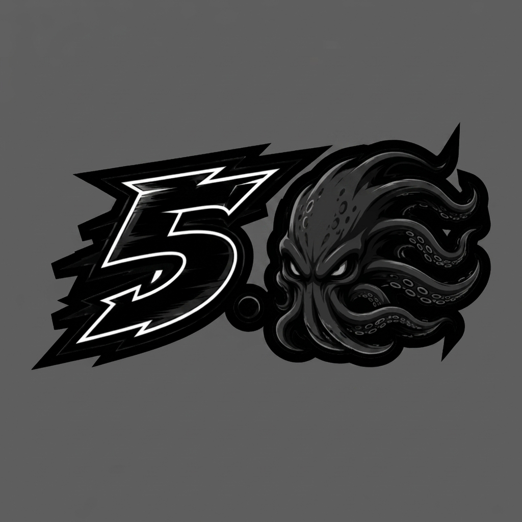 5.0 Replacement Badge - Kraken Design - Fits Mustang® Fenders