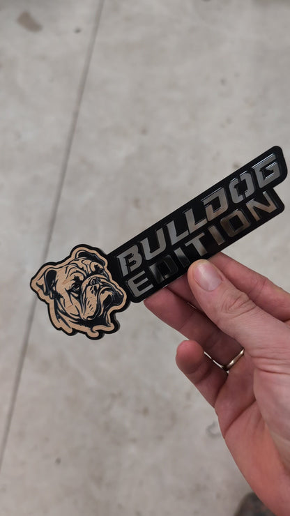 Bulldog Edition Car Badge