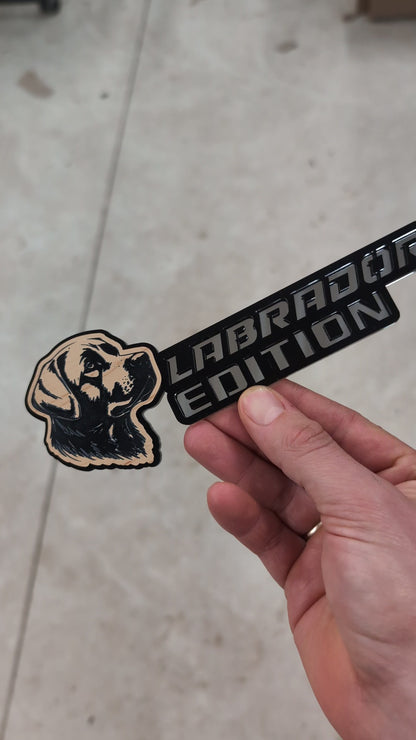 Labrador Edition Car Badge