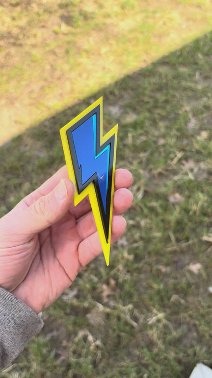 Lightning Bolt Car Badge
