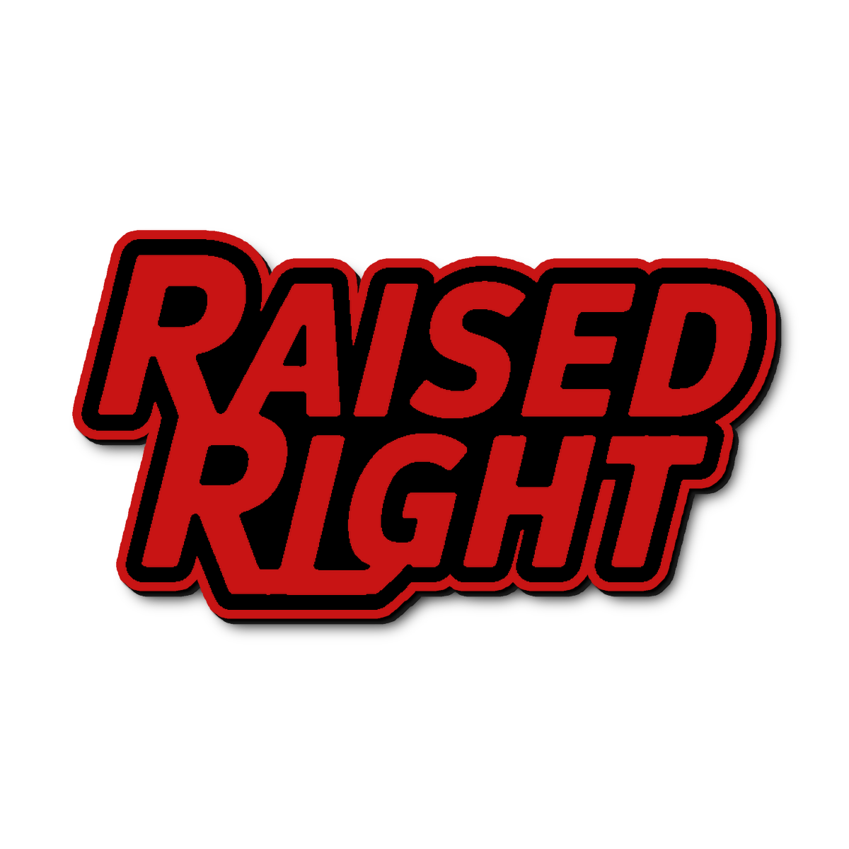 Custom Raised Right Badge