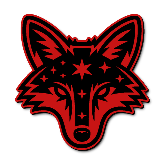 Custom Space Coyote Badge