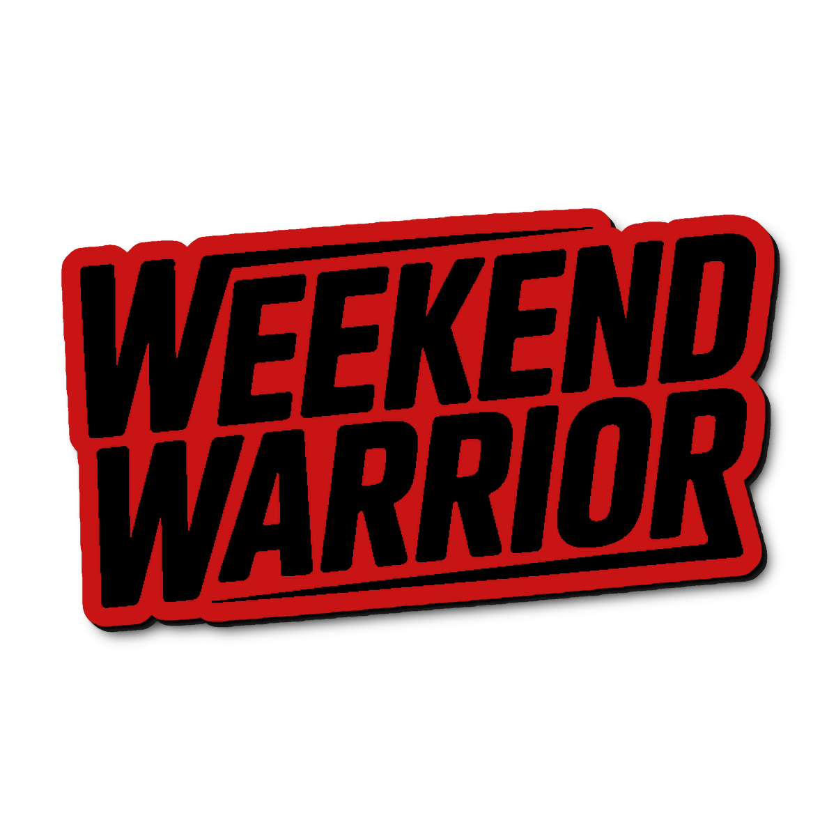 Custom Weekend Warrior Badge