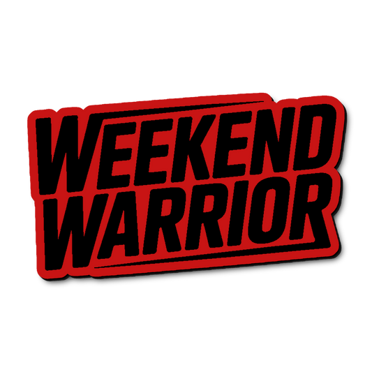 Custom Weekend Warrior Badge