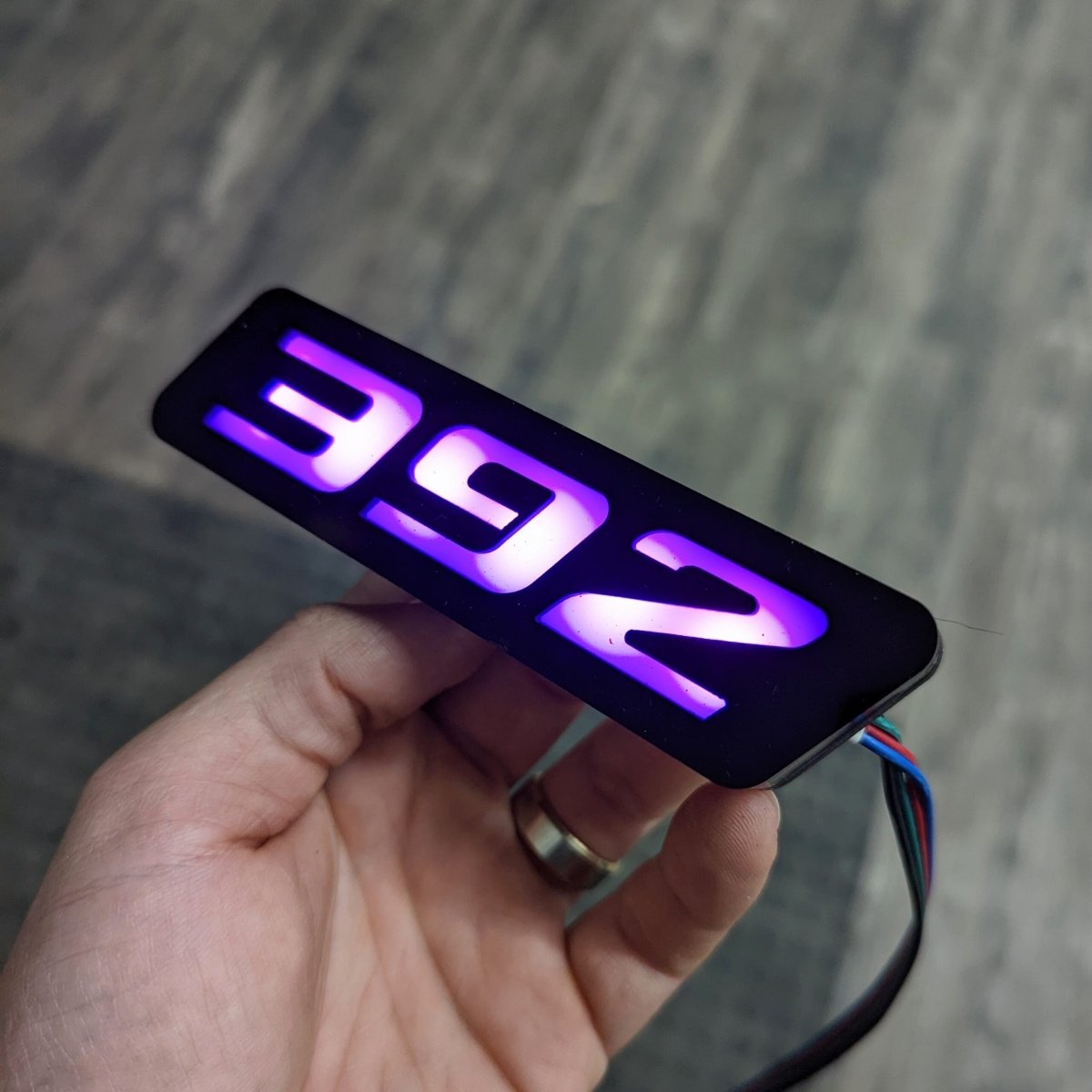 392 LED Illuminated Badge - White or RGB - Grille or Body Mount - Atomic Car Concepts