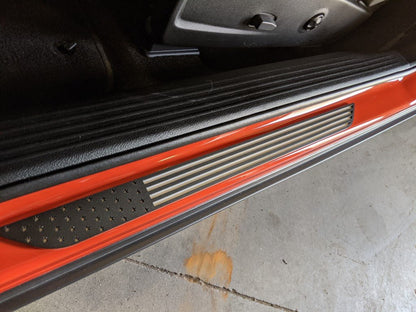 American Flag Door Sill Pair - Fits 15-21 Challenger® - Atomic Car Concepts