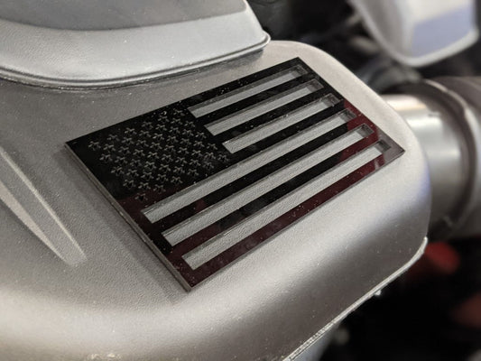 American Flag Fender Badge - Pair - Atomic Car Concepts