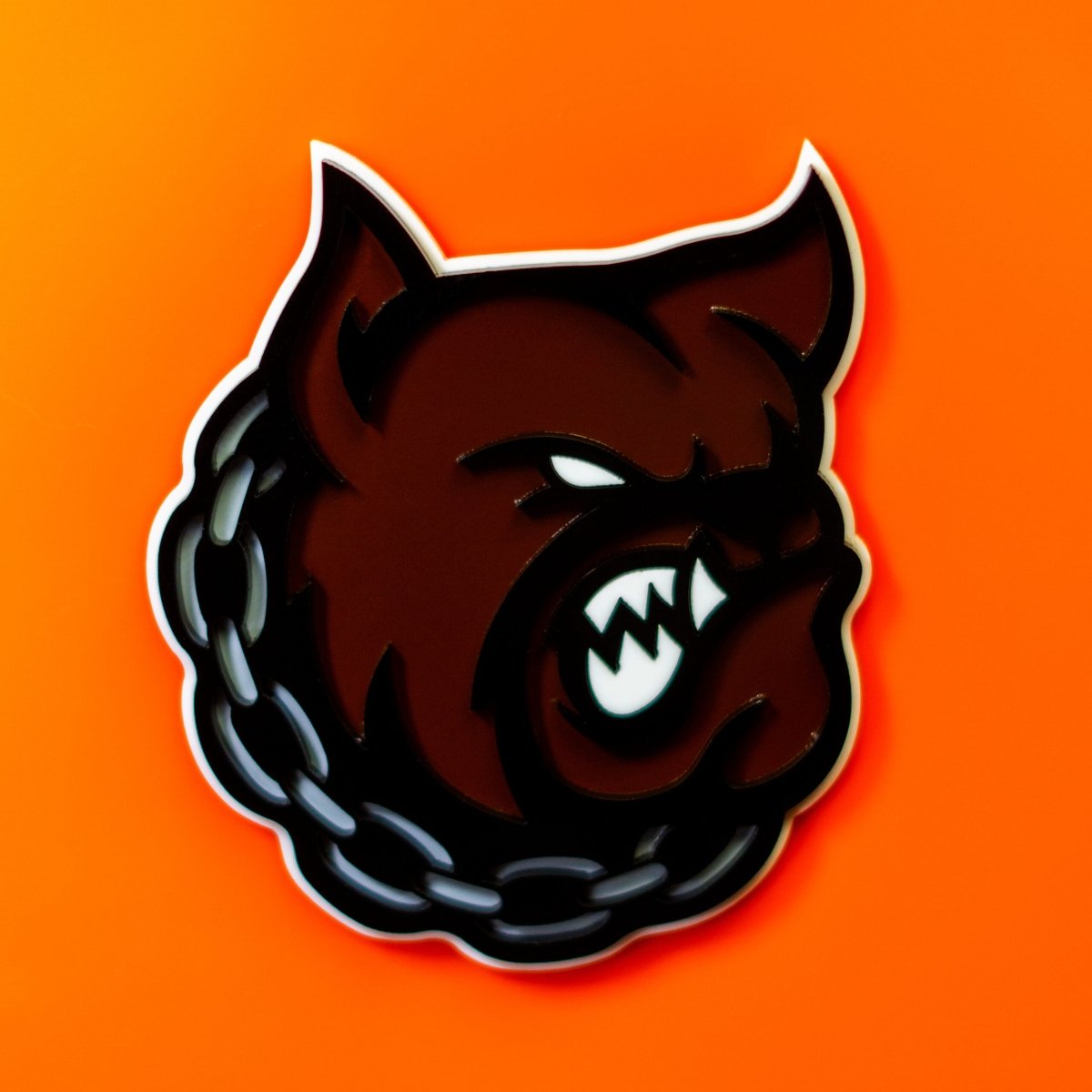 Angry Bulldog Icon Badge - Tape Mount - Atomic Car Concepts