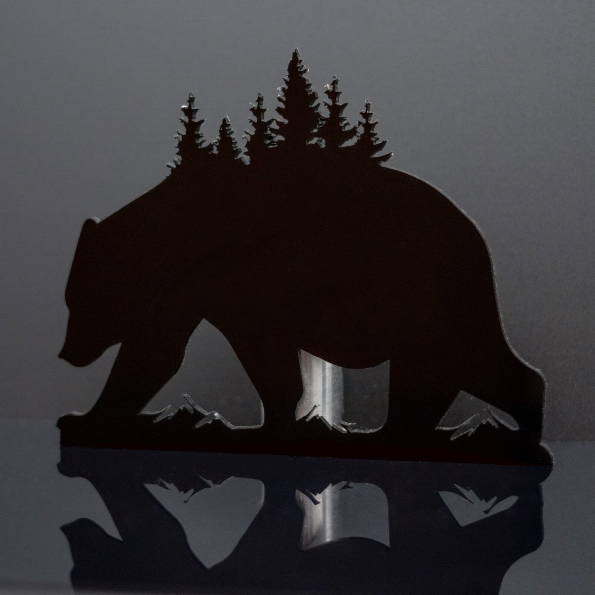 Bear & Trees Icon Badge - Tape Mount - Atomic Car Concepts