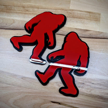 Bigfoot Icon Badge Pair - Tape Mount - Atomic Car Concepts