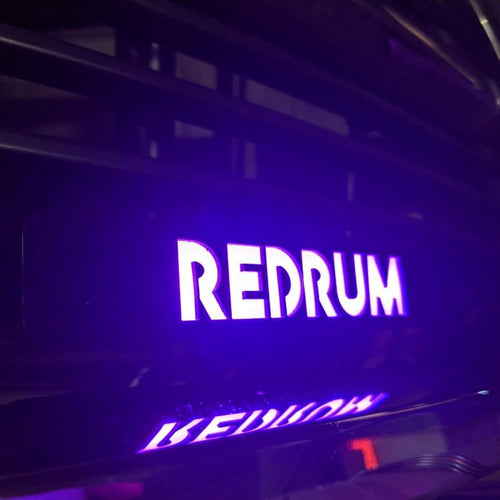 Custom LED Grille Badge - Block Font - 1.12