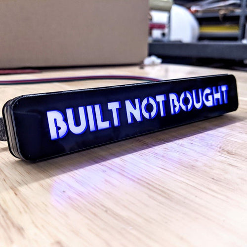 Custom LED Grille Badge - Block Font - 1.12